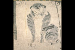 竹虎図　尾形光琳筆　江戸時代・18世紀　京都国立博物館蔵